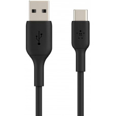 Кабель USB-A > USB-C заряджання/синхронізації Belkin 1м, 15Вт, Type-C, PVC, чорний