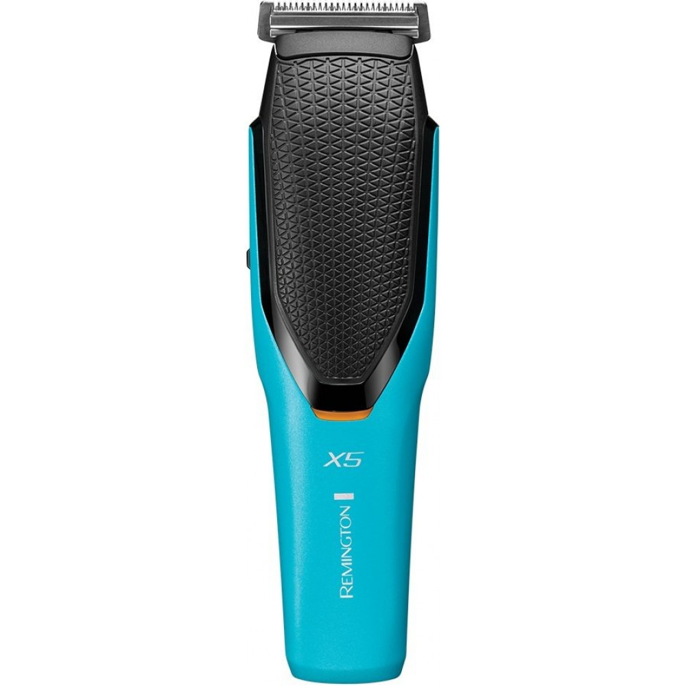 Машинка для стрижки Remington Power X Series X5, мережа+акум., роторний мотор, насадок-4, сталь, чорно-бірюзовий