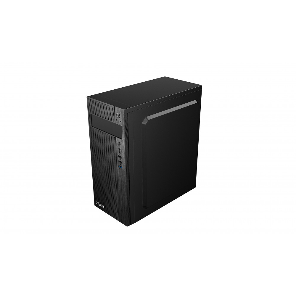 Корпус 2E Alfa E185 без БЖ 1xUSB3.0, 2xUSB2.0, VGA 310мм, ATX, чорний