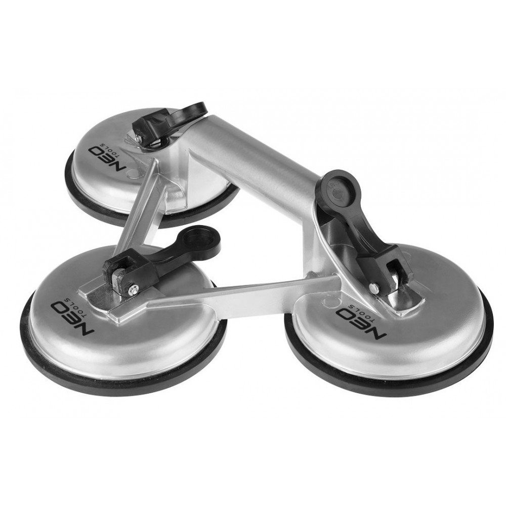 Присоска вакуумна Neo Tools, потрійна, алюмінієвий корпус, діаметр 120мм, 150кг