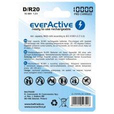 Акумулятор everActive D/HR20 10000mAh BL 2шт