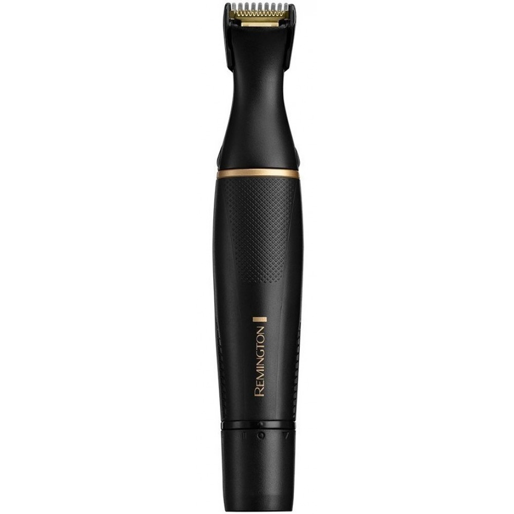 Тример Remington T-Series, для бороди, вусів, окантовки, брови, носа та вух, ААх1, вібраційний мотор, насадок-4, сталь, чорний