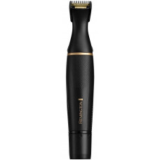 Тример Remington T-Series, для бороди, вусів, окантовки, брови, носа та вух, ААх1, вібраційний мотор, насадок-4, сталь, чорний