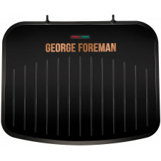 Гриль George Foreman притискний Fit Grill Copper Medium 1630Вт, темп. режимів-1, пластик, чорний