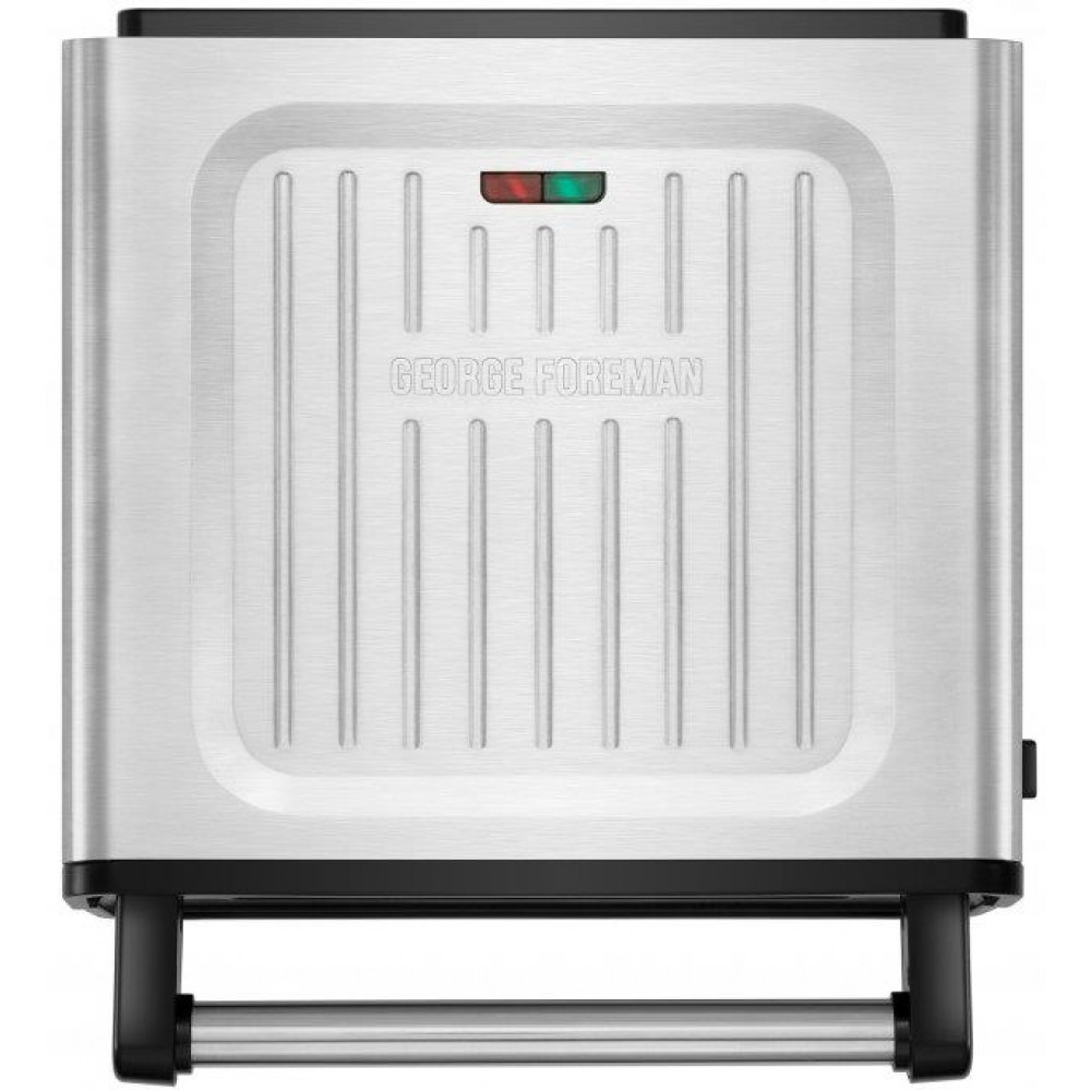 Гриль George Foreman прижимний Smokeless Grill 1575Вт, темп. режимів-1, з`ємні пластини, пластик, чорний