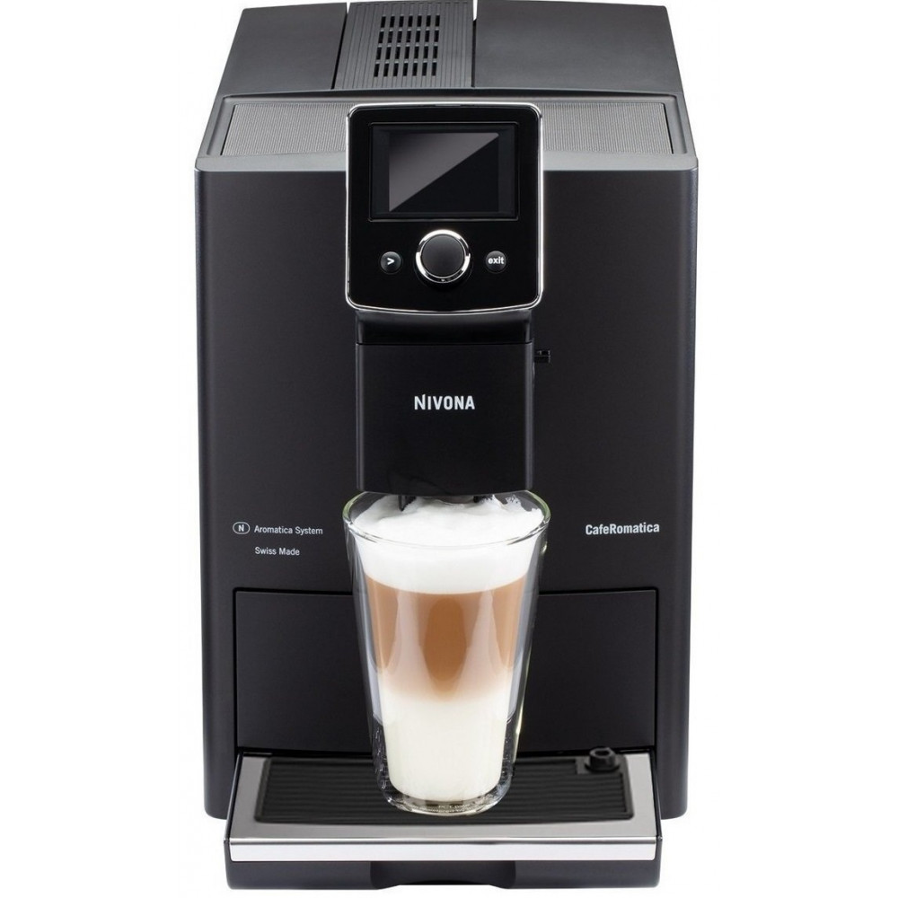 Кавомашина NIVONA CafeRomatica 1.8л, зерно + мелена, автомат.капучинатор, авторецептів - 9, чорний