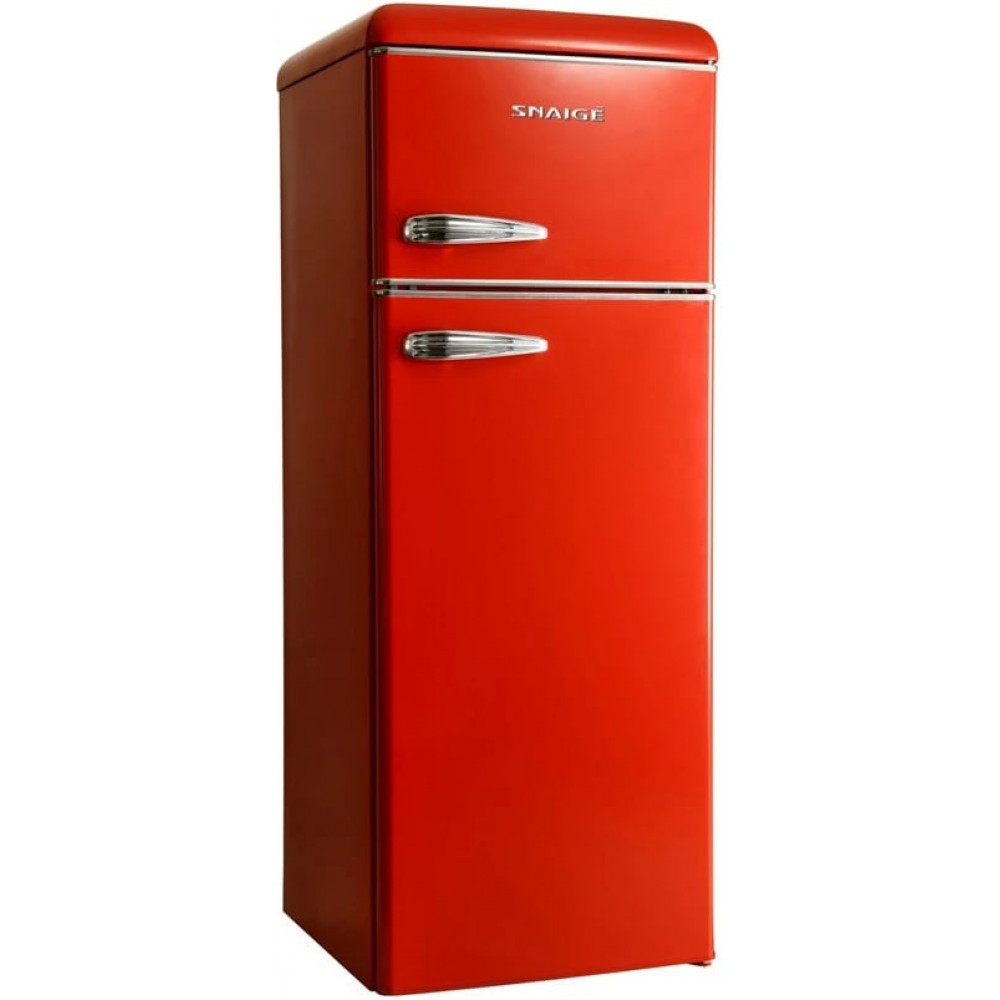 Холодильник Snaige з верхн. мороз., 147.5x56х63, холод.відд.-166л, мороз.відд.-46л, 2дв., A++, ST, retro, червоний