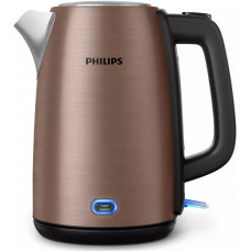 Електрочайник Philips Viva Collection 1.7л, метал, LED підсвітка, мідно-чорний Електрочайник Philips Viva Collection 1.7л, метал, LED підсвітка, мідно-чорний