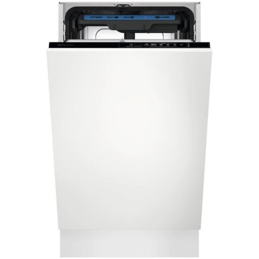 Посудомийна машина Electrolux вбудована, 10компл., A+, 45см, інвертор, 3й кошик, чорний