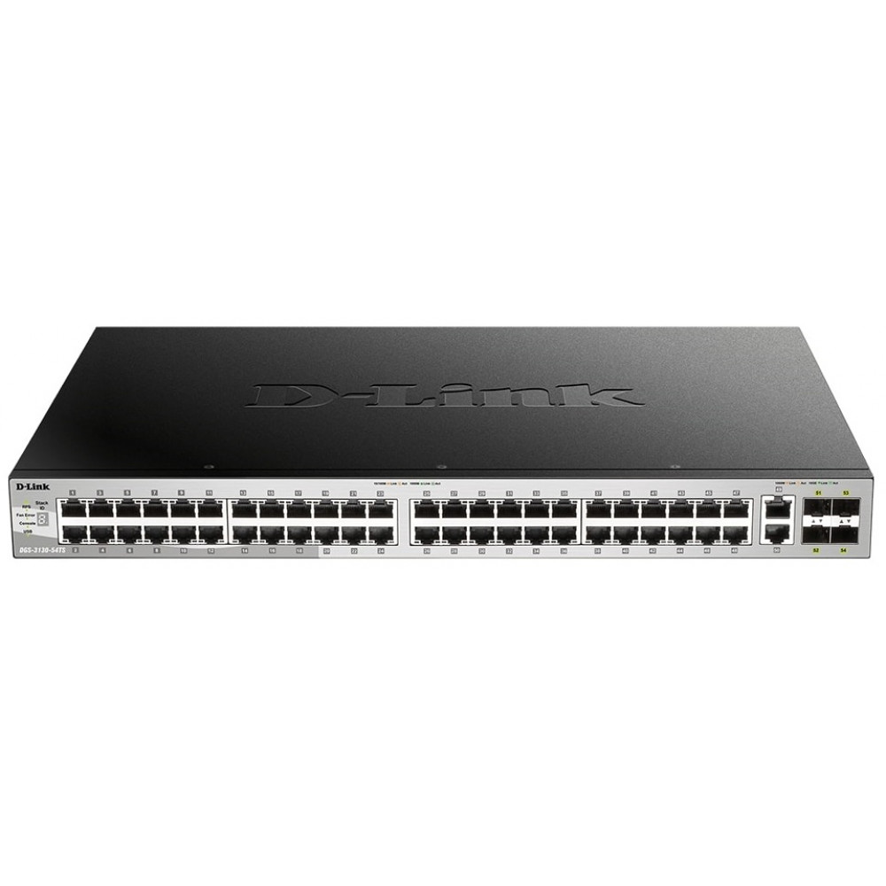Комутатор D-Link DGS-3130-54S 48xGE, 2x10GE, 4xSFP+, L3