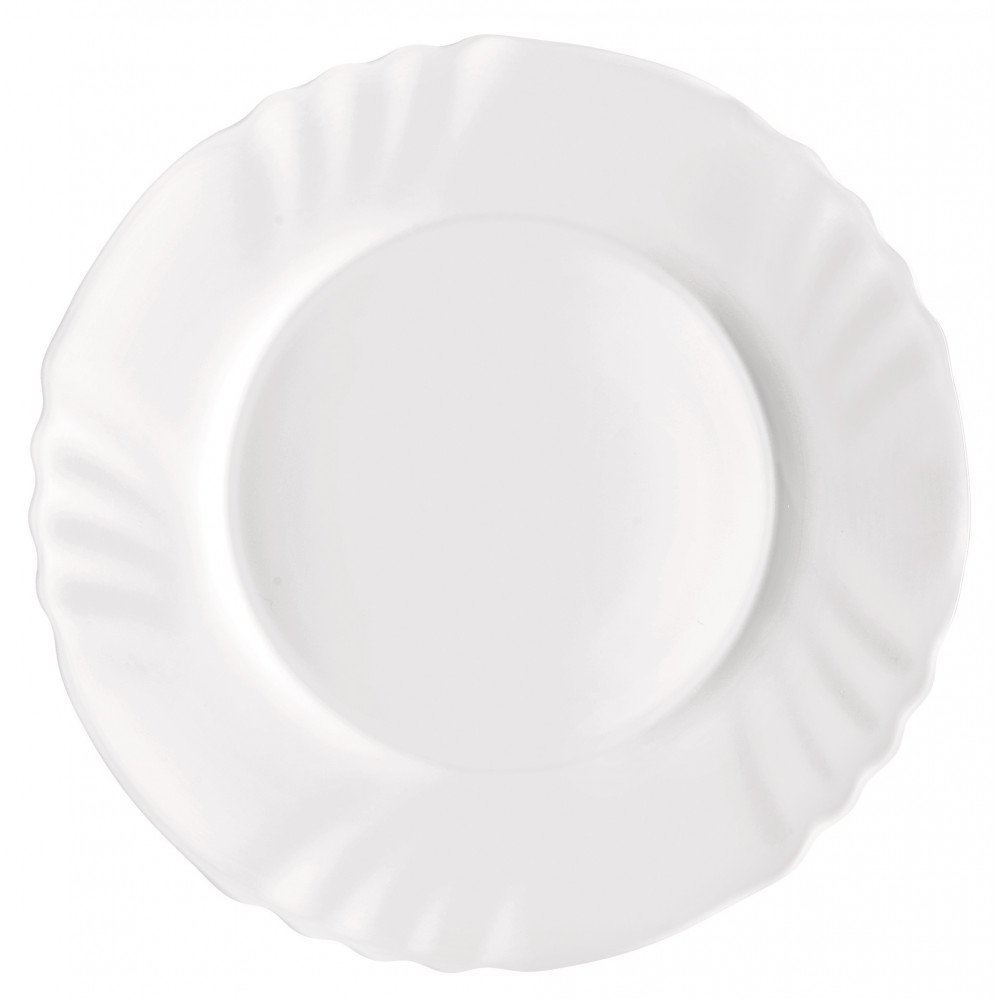 Тарілка десертна Bormioli Rocco Ebro, d20см, опалове скло, білий