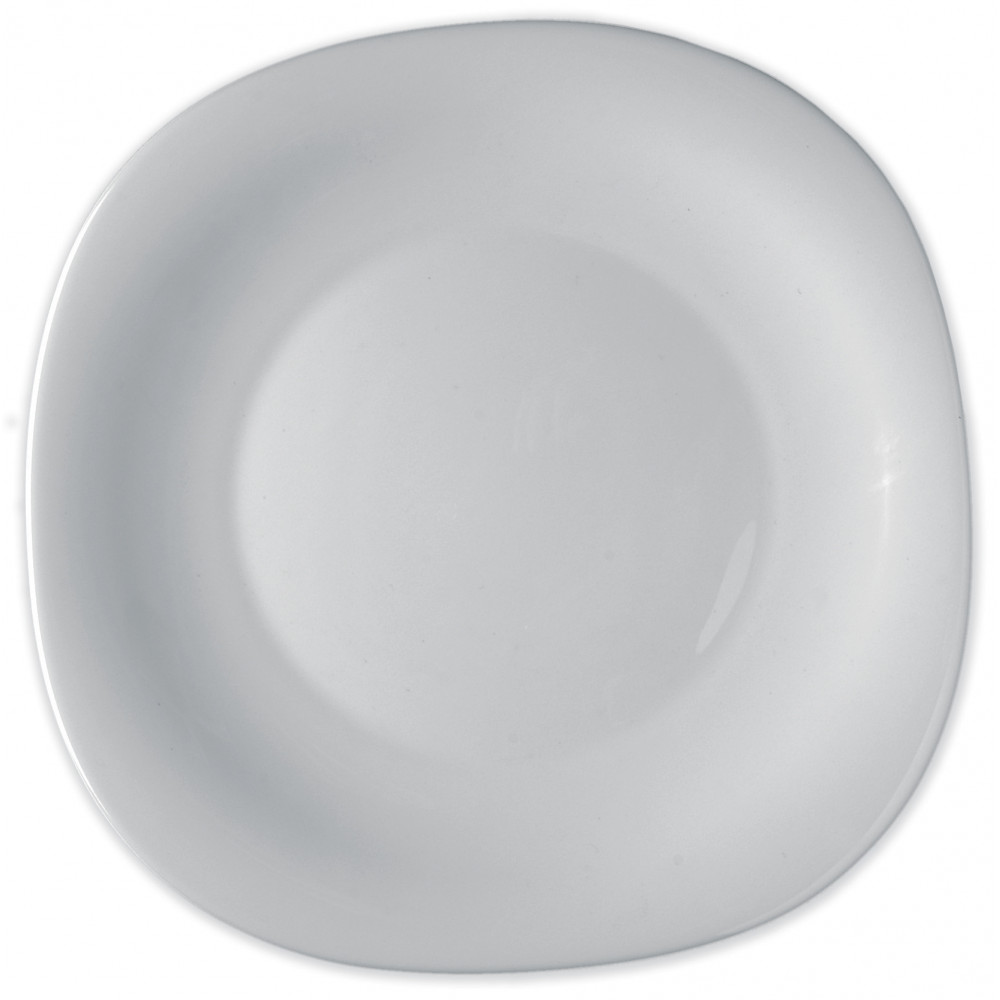 Тарілка обідня Bormioli Rocco Parma, 27x27см, опалове скло, білий