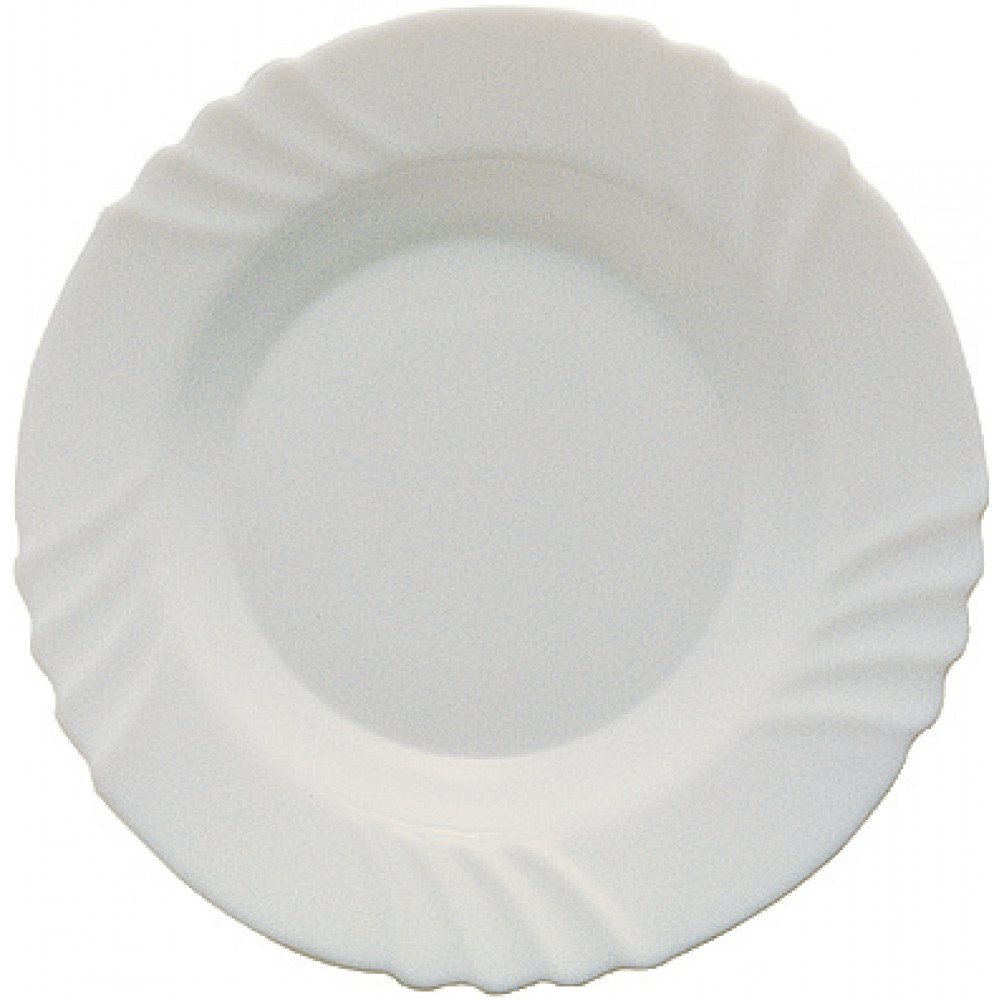 Тарілка супова Bormioli Rocco Ebro, d24см, опалове скло, білий