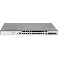 Комутатор DIGITUS 24 port + 2 combo and 2 SFP uplink, Gigabit L2 Switch, Managed