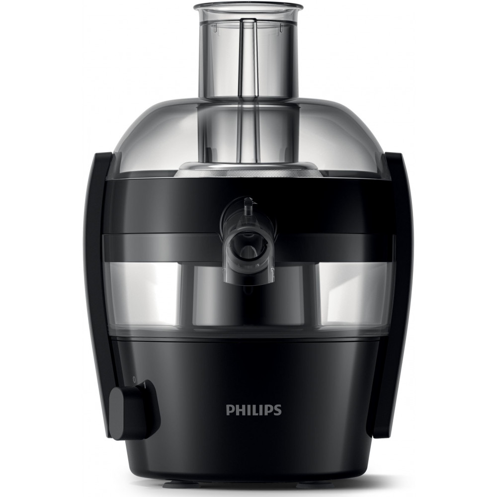Соковитискач Philips Viva Collection відцентрований 500Вт, чаша-0.5л, жмих-1л, пластик, чорний
