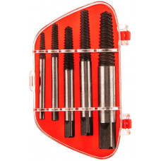 Екстрактори для зламаних гвинтів Top Tools, набір 5шт, для гвинтів 3.3-19мм, кейс
