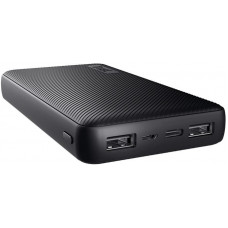 Акумулятор портативний літій-іонний power bank Trust Primo ECO, 20000мА·год, 2хUSB-A/USB-C, 15W, чорний