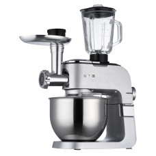 Кухонна машина Ardesto 1500Вт, чаша-метал, корпус-метал, насадок-10, сріблясто-сірий