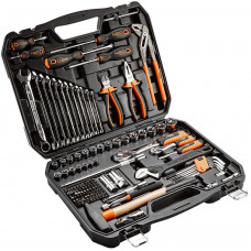 Набір інструментів Neo Tools, 143шт, універсальний, CrV та S2 Набір інструментів Neo Tools, 143шт, універсальний, CrV та S2