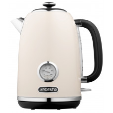Електрочайник Ardesto Vintage Dream 1.8л, Strix, метал, бежевий глянцевий Електрочайник Ardesto Vintage Dream 1.8л, Strix, метал, бежевий глянцевий