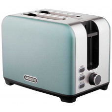 Тостер Ardesto Mint Harmony 800Вт, метал, м'ятно-сріблястий Тостер Ardesto Mint Harmony 800Вт, метал, м'ятно-сріблястий
