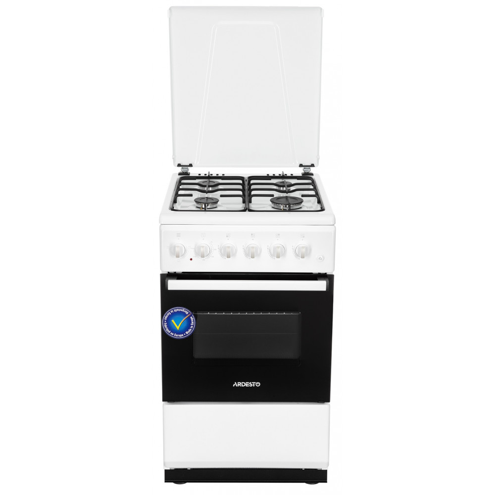 Плита ARDESTO комбі, 52л, 50x60см, форсунки LPG (підключення газового балона), білий