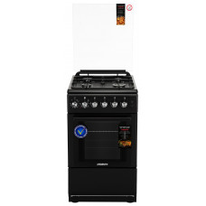 Плита ARDESTO комбі, 52л, 50x60см, конвекція, чавун, підсвічування, форсунки LPG (підключення газового балона), чорний