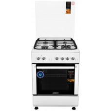 Плита ARDESTO комбі, 64л, 60x60см, конвекція, чавун, підсвічування, форсунки LPG (підключення газового балона), знімні направляючі, білий