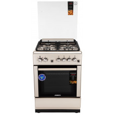 Плита ARDESTO комбі, 64л, 60x60см, конвекція, чавун, підсвічування, форсунки LPG (підключення газового балона), знімні направляючі, сріблястий