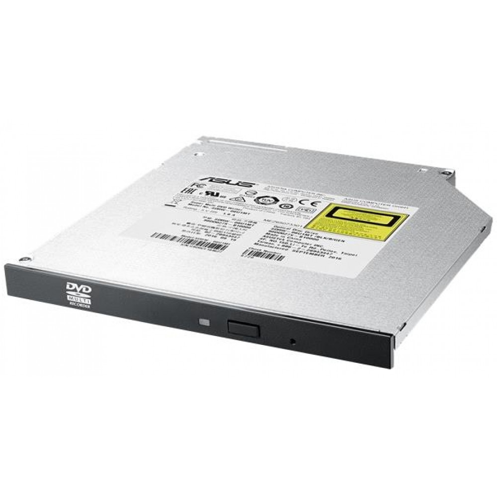 Привід оптичний внутрішній ASUS SDRW-08U1MT DVD+-R/RW burner SATA чорний Bulk для ноутбука Slim