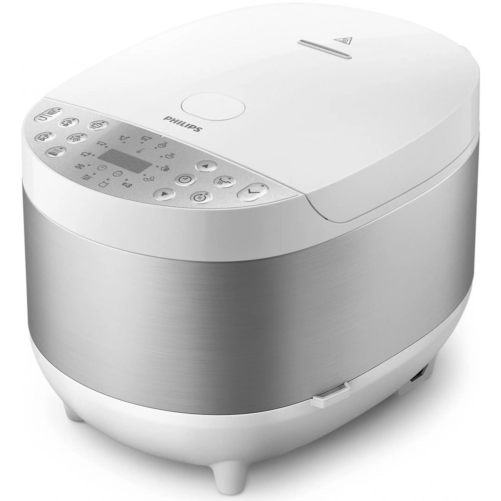 Мультиварка Philips All-in-One, 980Вт, чаша-5л, електронне керув., пластик, білий