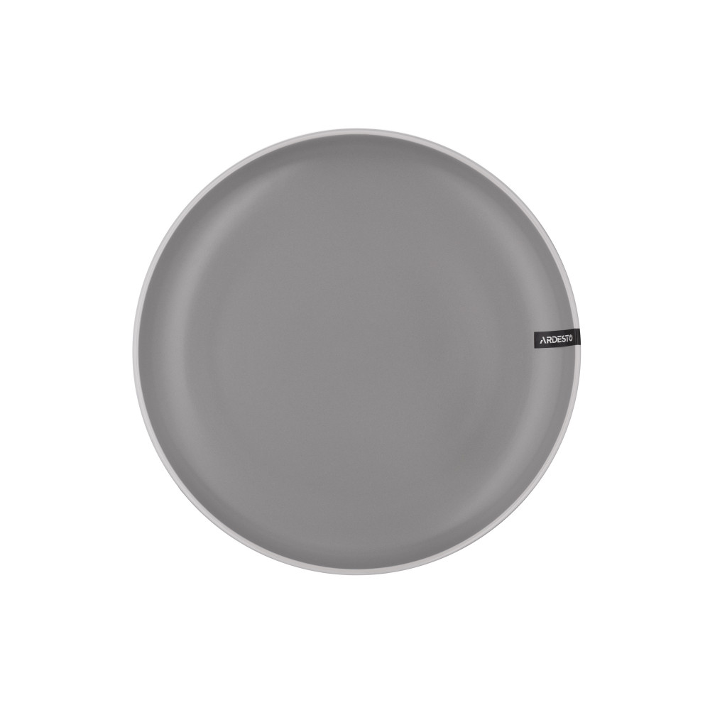 Тарілка обідня Ardesto  Cremona Dusty grey, 26см, кераміка, сірий
