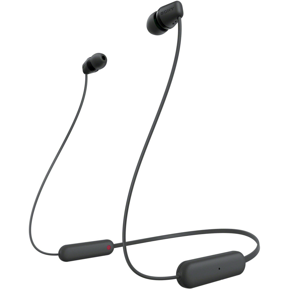 Навушники In-ear Sony WI-C100 BT 5.0, IPX4, SBC, AAC, Wireless, Mic, Чорний