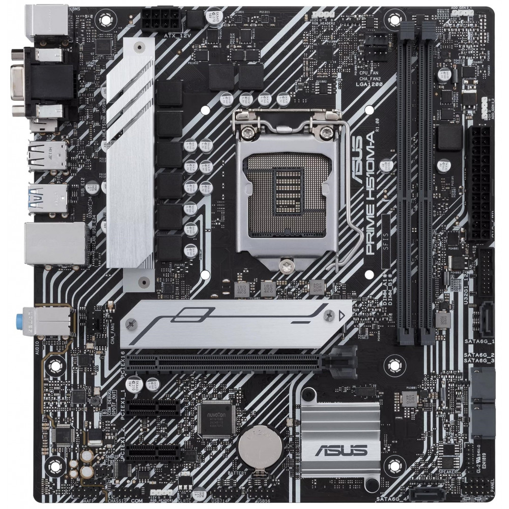 Материнcька плата ASUS PRIME H510M-A s1200 H510 2xDDR4 M.2 HDMI DP D-Sub mATX