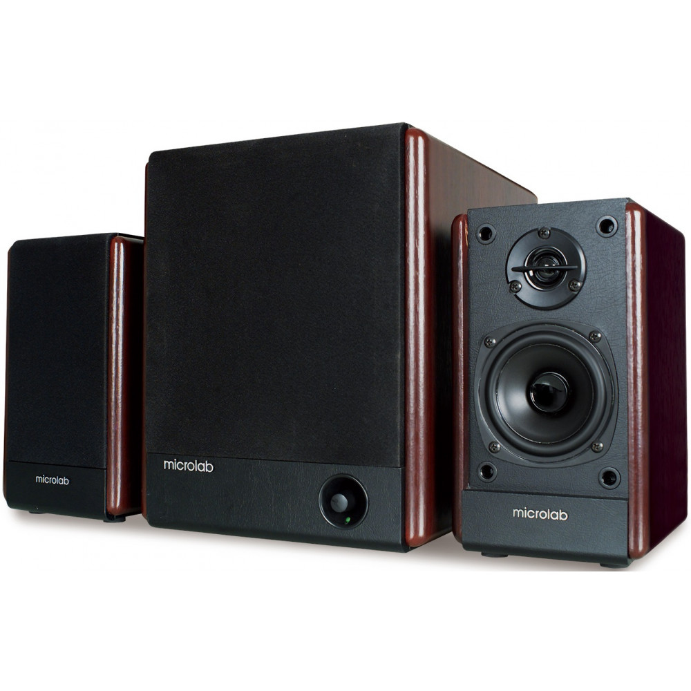 Акустична система MICROLAB FC-330 2.1, 56W, mini-jack, дерево