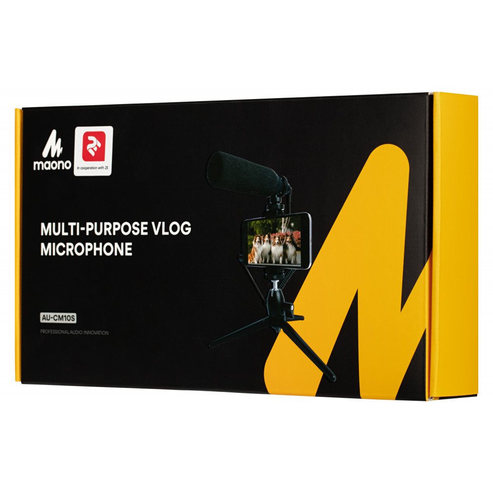 Мікрофон з триподом для мобільних пристроїв 2Е AU-CM10S Vlog KIT, 3.5mm