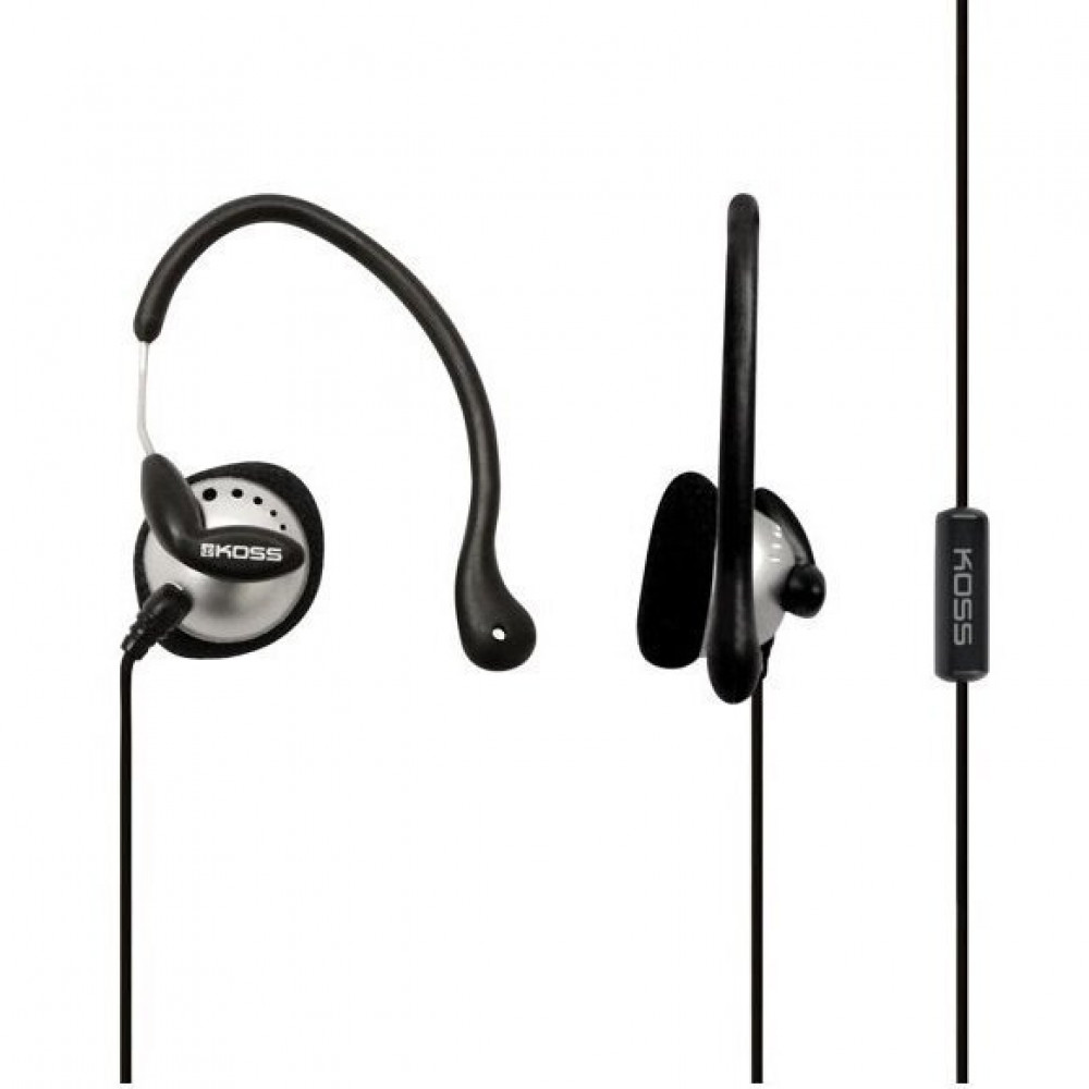 Навушники On-Ear Koss KSC22i Clip, 3.5 mini-jack, Mic, 1.2м, Сірий