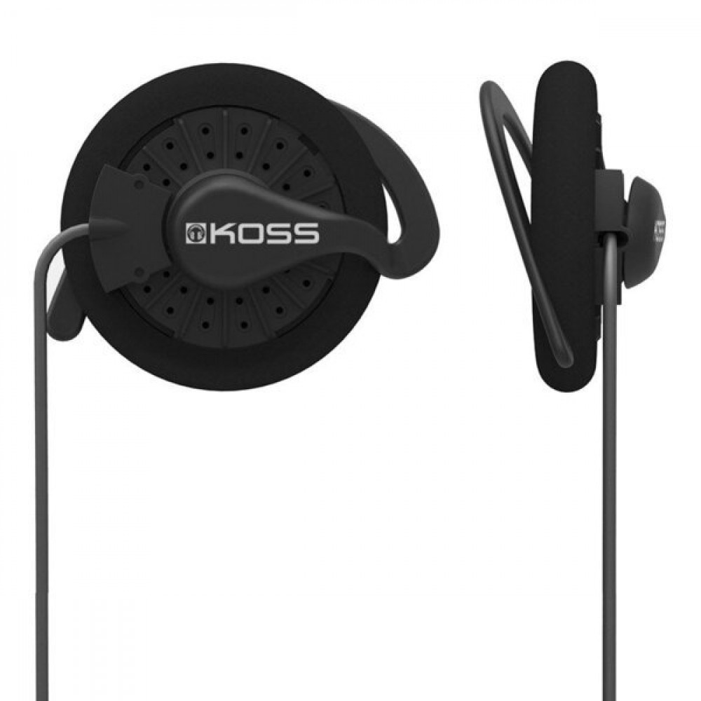Навушники On-Ear Koss KSC35 Clip, 3.5 mini-jack, 1.2м, Чорний