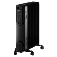 Обігрівач оливний ARDESTO, 20м2, 2000Вт, електр. упр-ння, 9 секцій, пульт ДК, чорний