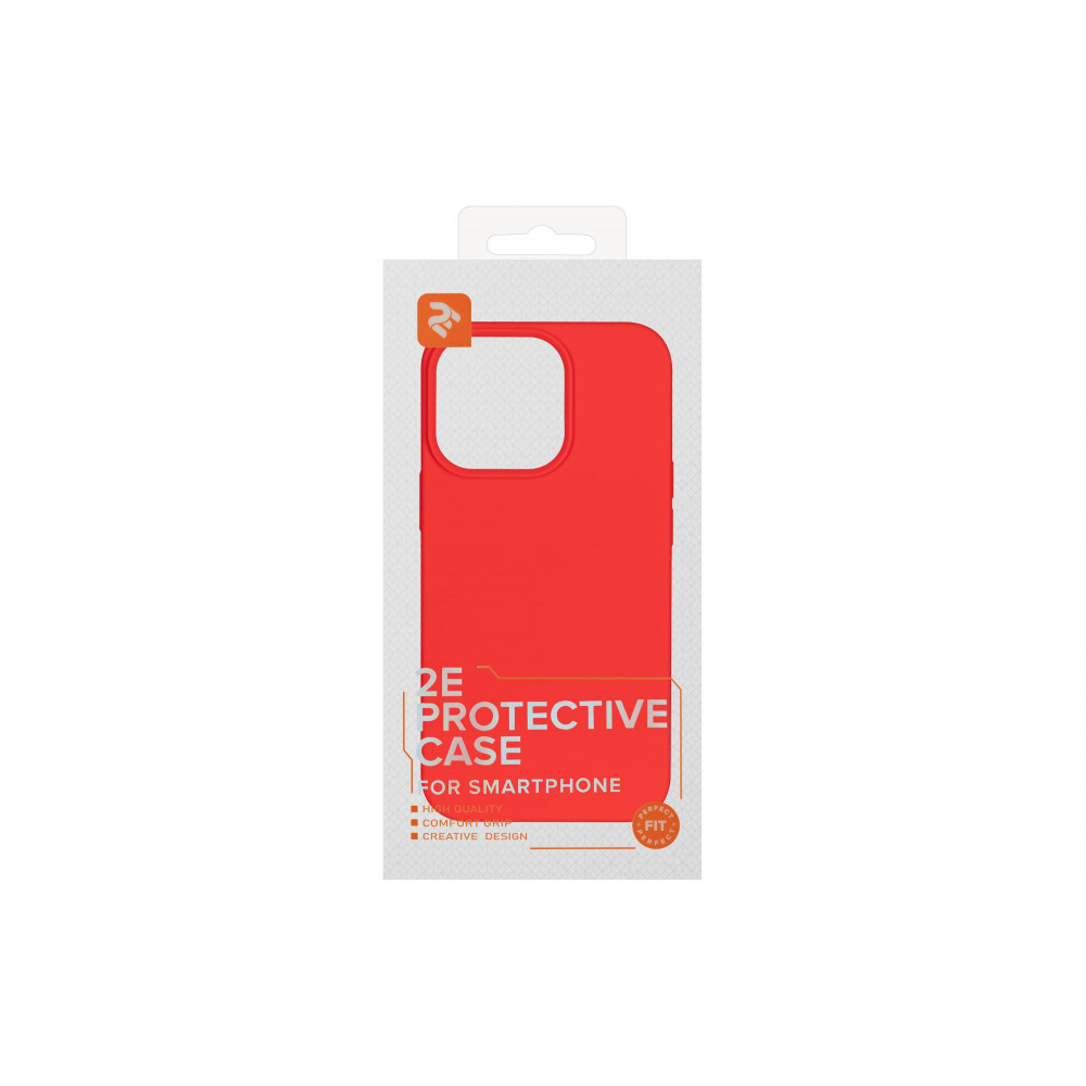 Чохол 2Е Basic для iPhone 14 Pro , Liquid Silicone, червоний