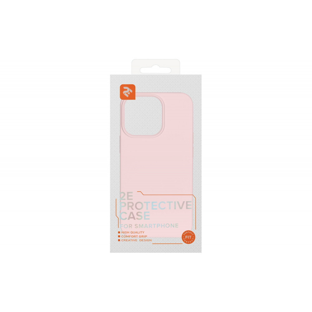 Чохол 2Е Basic для iPhone 14 Pro , Liquid Silicone, рожевий