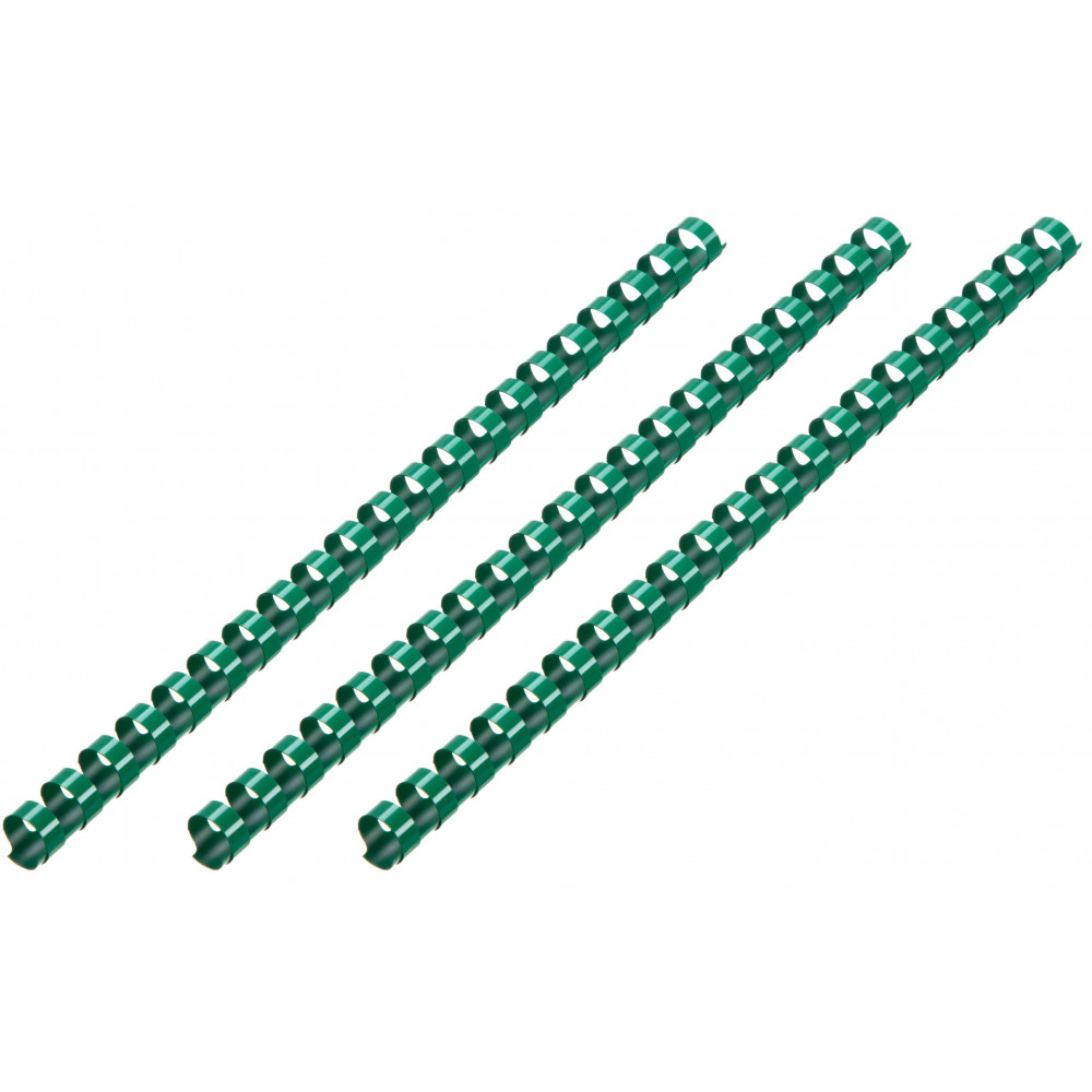 Пластикові пружини 2E для біндерів, 14мм, зелені, 100шт