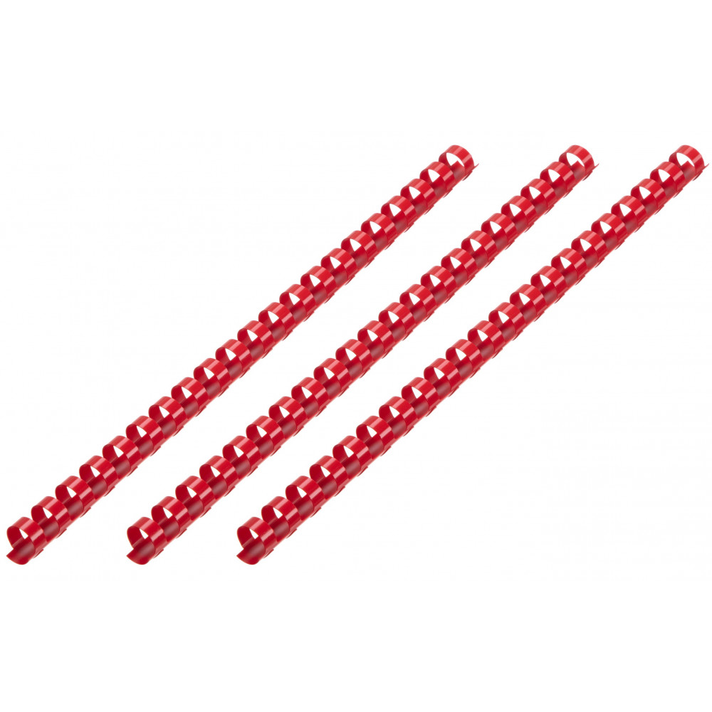 Пластикові пружини 2E для біндерів, 14мм, червоні, 100шт