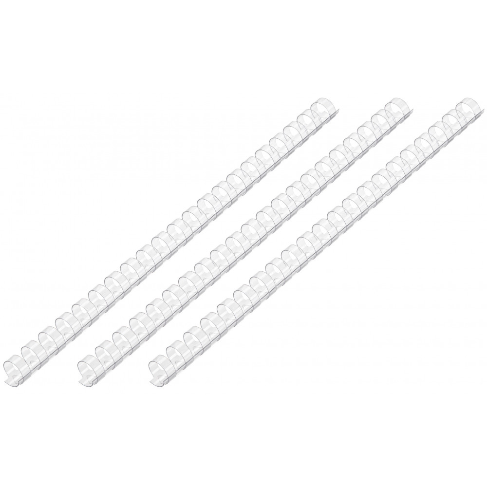 Пластикові пружини 2E для біндерів, 19мм, прозорі, 100шт