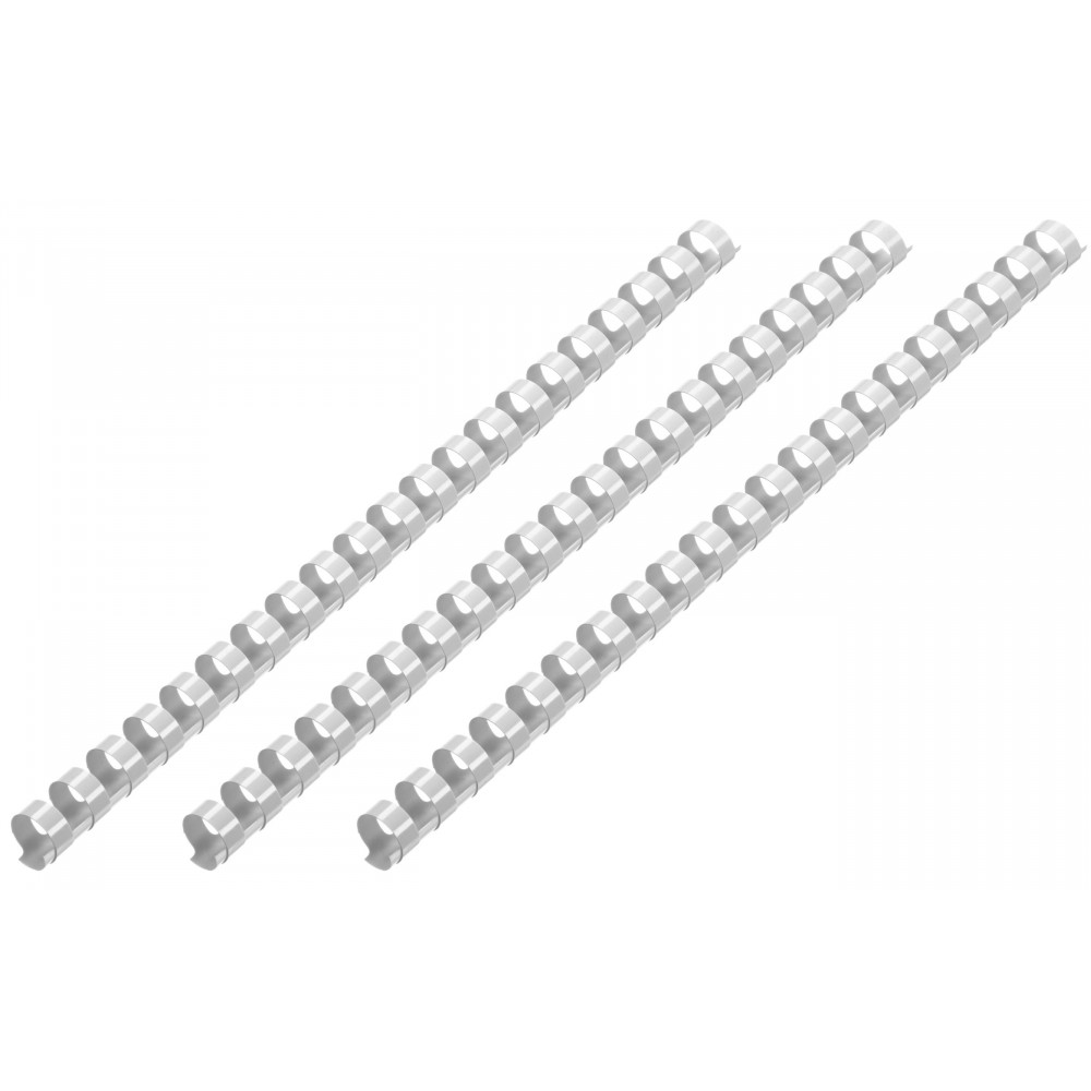 Пластикові пружини 2E для біндерів, 19мм, світло-сірі, 100шт