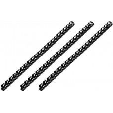 Пластикові пружини 2E для біндерів, 19мм, чорні, 100шт