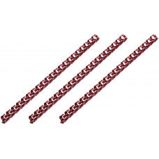 Пластикові пружини 2E для біндерів, 25мм, темно-бордові, 50шт