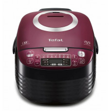 Мультиварка Tefal Spherical, 750Вт, чаша-4л, електронне керув., пластик, чорно-бордовий