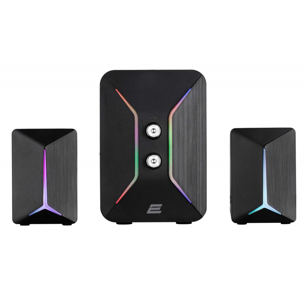 Акустична система 2E PCS301 RGB, 2.1, USB, Black