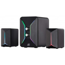 Акустична система 2E PCS301 RGB, 2.1, USB, Black